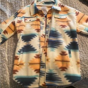 Fornia kids Aztec shacket